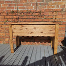 41cm x 109cm Large Rustic Chunky Wooden Raised Flower Bed Planter