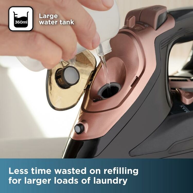 Black And Decker Corded Steam Iron 3000w - Rose Gold
