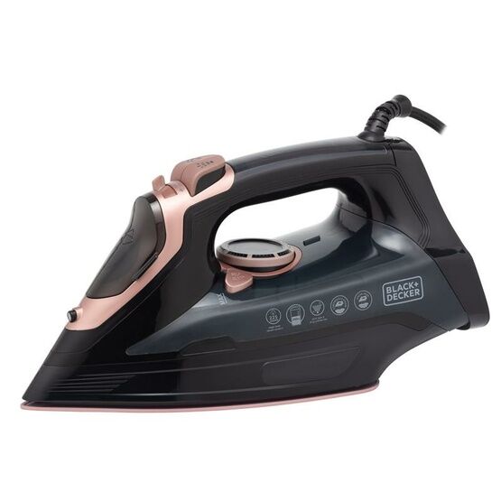 Black And Decker Corded Steam Iron 3000w - Rose Gold