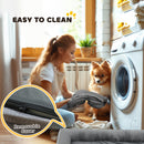 PawHut Dog Sofa Bed, Washable Pet Bed With Non-Slip Bottom, Grey