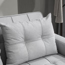 HOMCOM 2 Seater Pull Out Sofa Bed with Pockets for Living Room