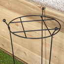 Tom Chambers Cottage Heavy Duty Black Metal Steel Herbaceous Garden Plant Support Grow Through Small 60cm X 35cm