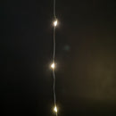 50 LED 2.5m Premier MicroBrights Indoor Outdoor Christmas Multi Function Battery Operated Lights with Timer on Pin Wire in Warm White