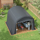 Outsunny 3 x 3(m) Garden Storage Tent, Heavy Duty Outdoor Shed, Grey