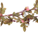 Lifeideas Light Pink Artificial Rose Vine Garland