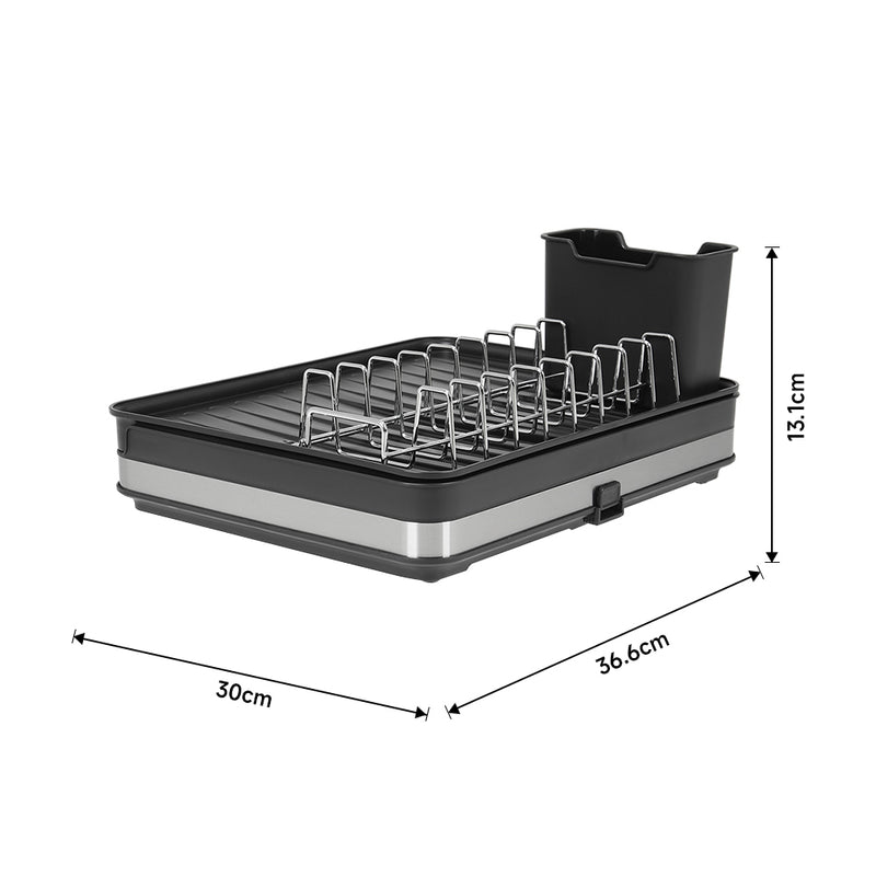 Lifeideas Black Expandable Dish Drying Rack