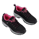 Breathable Lightweight Trainers - Black & Pink