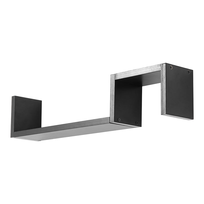 Livingandhome Set of 2 Wooden Wall Mounted Floating Shelves