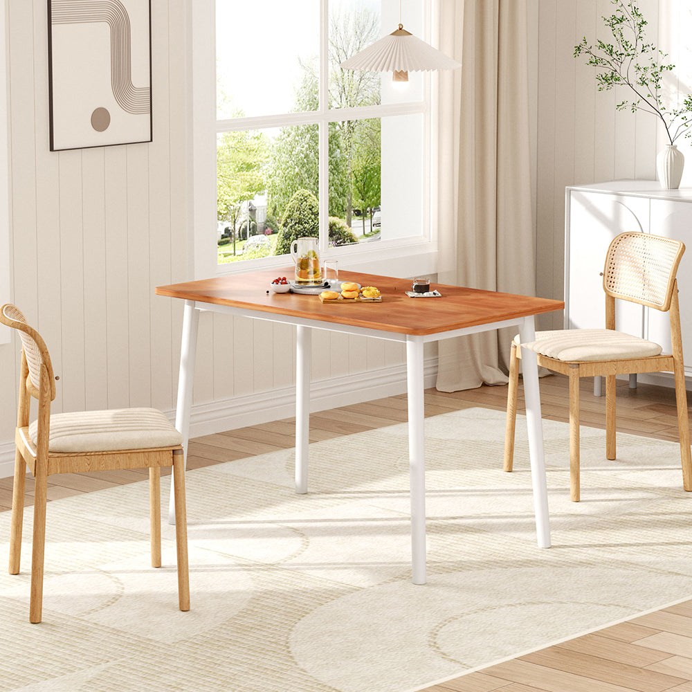 Solid Wood Rectangular Table Livingandhome Solid Wood Rectangular Dining Table