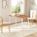Livingandhome Solid Wood Rectangular Dining Table