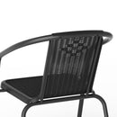 Breeins PE Rattan Stacking Garden Chairs Set of 2/4