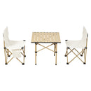 Breeins Portable Folding Camping Table with Two Chairs