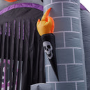 11ft Halloween Haunted House Castle Inflatable with Build-In LED