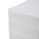 9-Tier Foldable Storage Cabinet Shoes Organizer With Doors