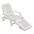 Breeins Outdoor Folding Lounge Chair Recliner With Wheels