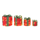 Lifeideas 4-Piece Christmas Gift Box Decorations with LED Lights