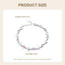 Modishion Delicate Open-Heart Bracelet With Cubic Zirconia
