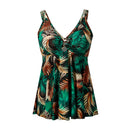 Two Piece Tankini Swimsuit With Double Shoulder Straps
