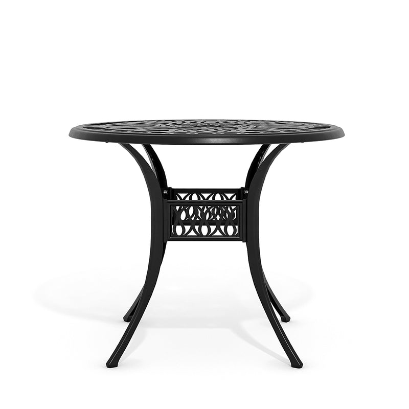 Livingandhome Vintage Round Cast Aluminum Garden Bistro Table