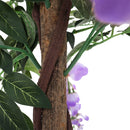 Breeins Artificial Flowers Plant in Pot for Home Decor Purple