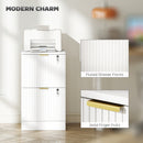 Filing Cabinet, File Cabinet with 2 Lockable Drawers and Hanging Rails