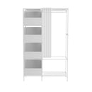 Livingandhome Portable Metal Closet Bedroom Cabinet
