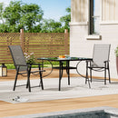 Breeins 2-Seater Garden Table and Folding Chairs Set