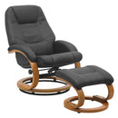 Livingandhome Ergonomic Executive Office Reclining Chair with Footstool