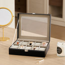 Sheonly High quality Faux Leather Watch Case with 10 Slots