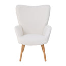 Livingandhome Modern Sherpa Fleece Leisure Chair