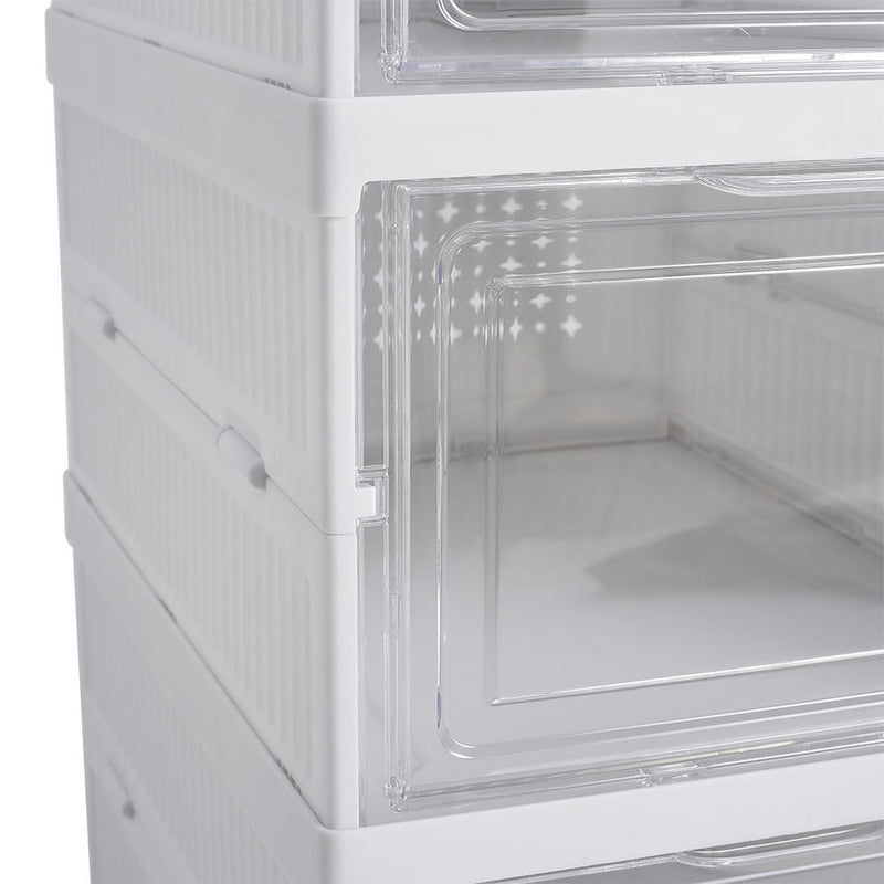 Cottonfy UK 6 Tier Foldable Shoe Storage Box Unit