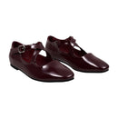 Casual Closed Toe Loafers Cross-Strap Mary Jane Shoes With Low Heel