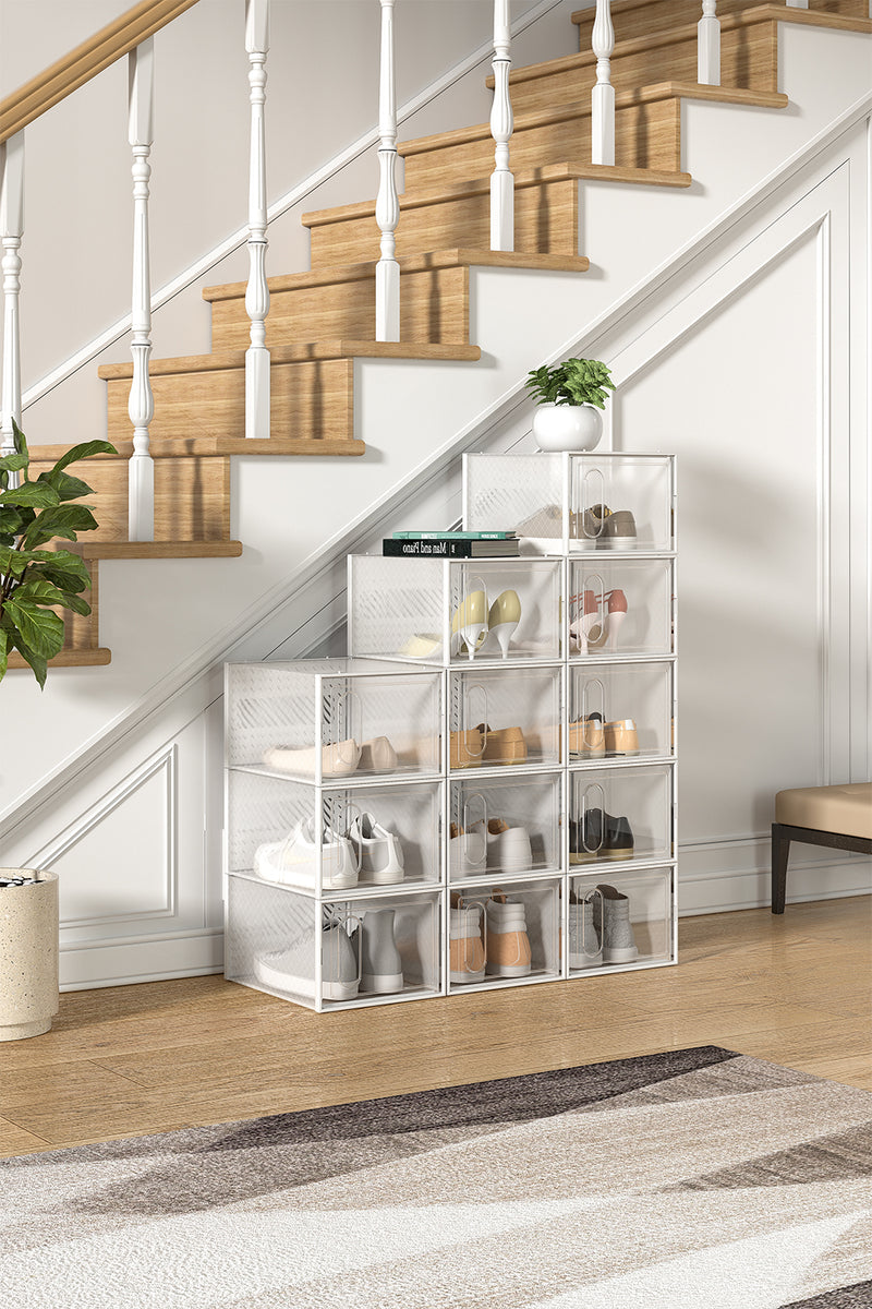 Livingandhome 12 Piece Stackable Footwear Storage Unit