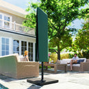 Outsunny Garden Parasol Cover For 2-4m Umbrella Protector, Dark Green