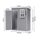 Livingandhome Plastic Outdoor Garden Tool Shed