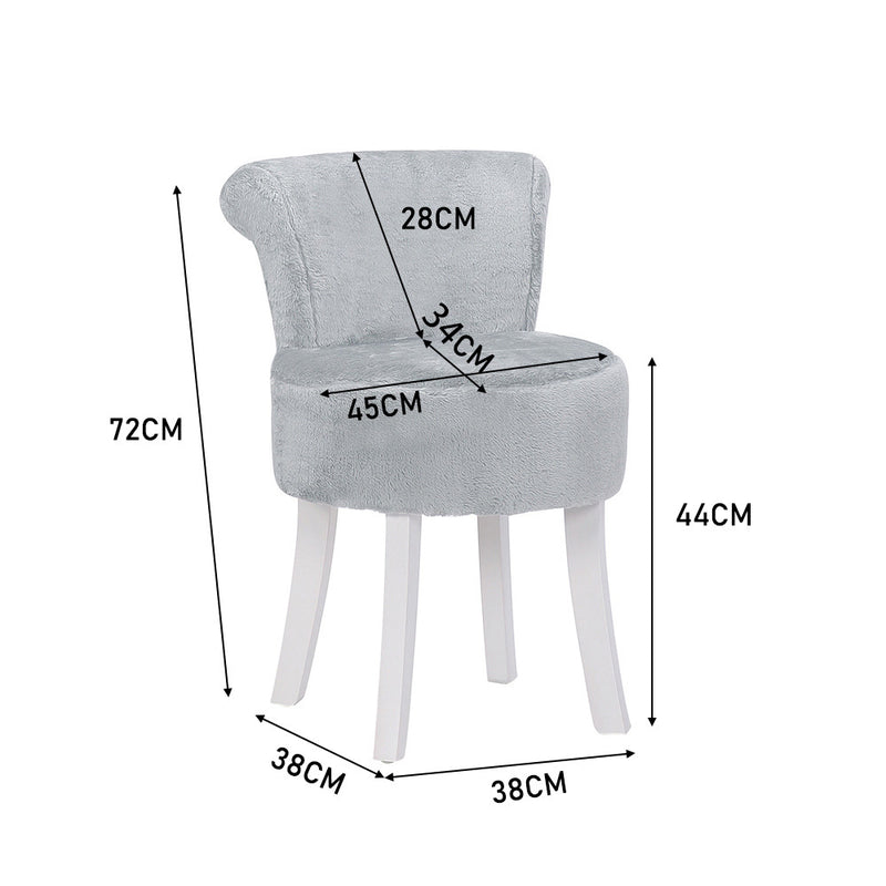 Livingandhome Modern Vanity Chair with Plush Upholstery