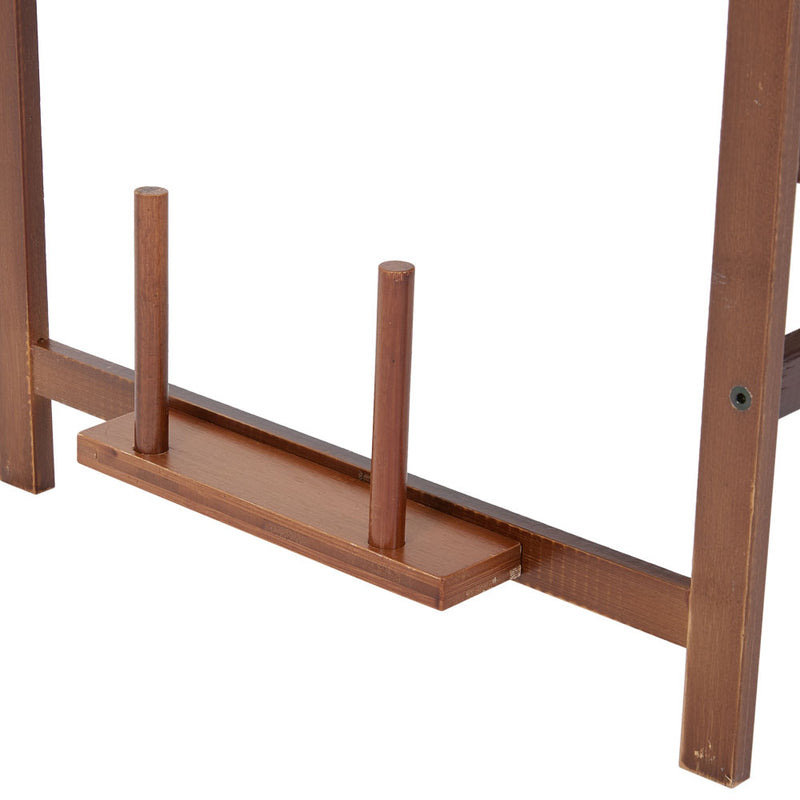 Lifeideas Wooden Spice Rack Organizer with Hooks