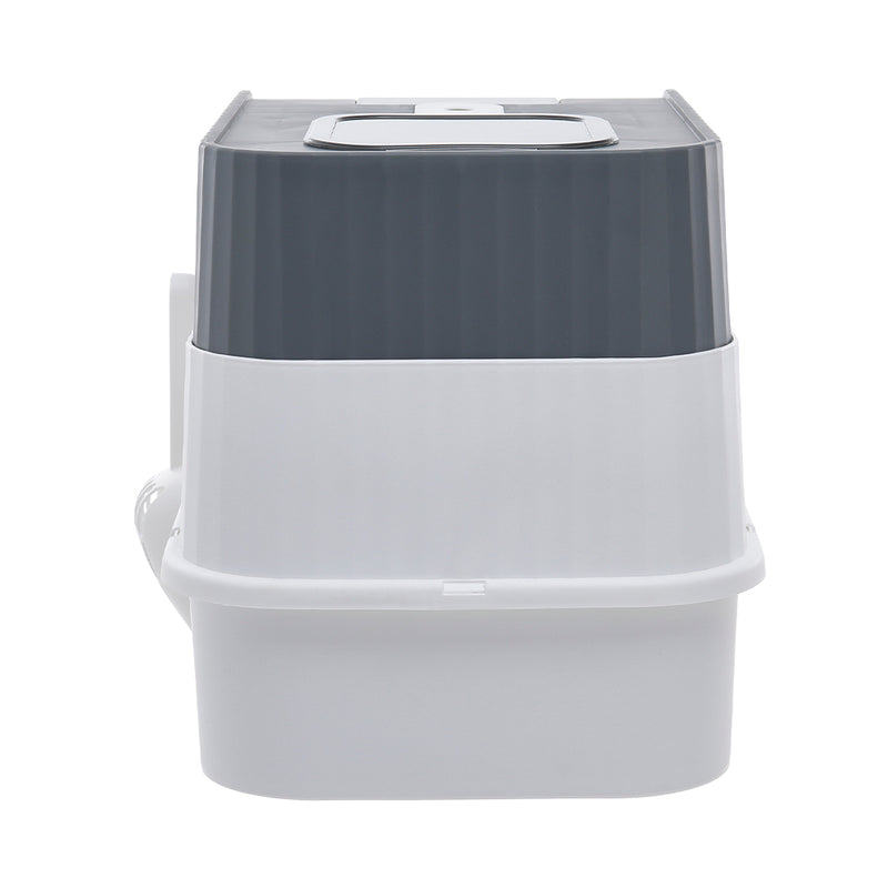 Livingandhome Fully Enclosed Cat Litter Box with UV Sterilization