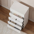 HOMCOM Bedroom Chest of Drawers, 5 Drawers Dresser, Drawer Unit, White