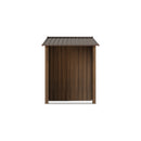 Breeins 4x8FT Metal Garden Storage Shed With Log Storage