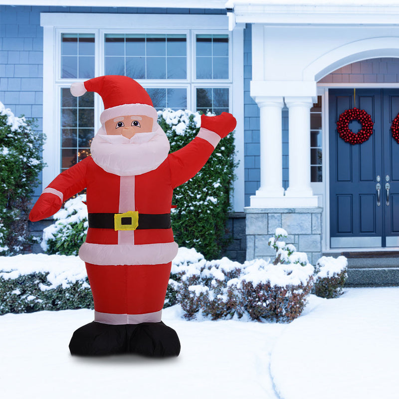 Lifeideas Inflatable Santa Claus Christmas Yard Decoration with LED