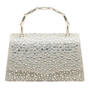 Modishion Shiny Handbag Clutch Bag with Crossbody Shoulder Chain