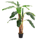 Breeins Banana Artificial Tree 3 Trunk in Black Planter
