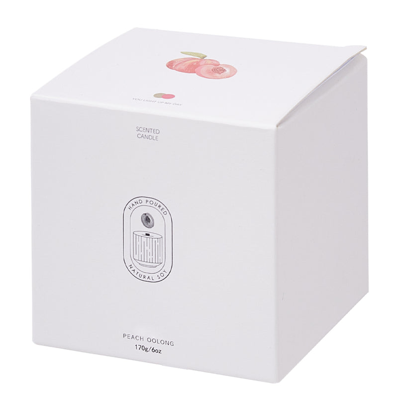 Lifeideas Ceramic Wood Wick Soy Wax Scented Candle