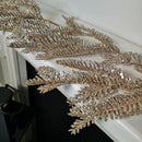 1.8m Light Champagne Glitter Fir Christmas Garland Decoration