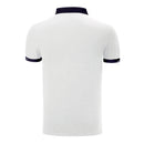 Turn Down Collar Short Sleeve Polo Shirt - White