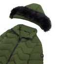 Mid-Length Coat with Detachable Hood