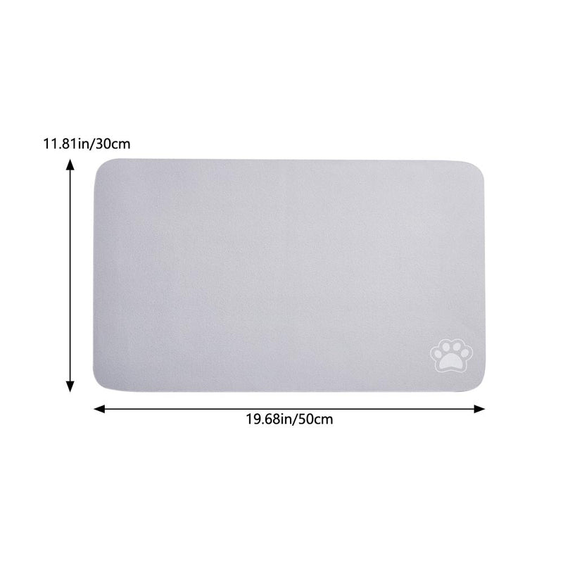Livingandhome Washable Diatom Mud Pet Mat With Nonslip Bottom