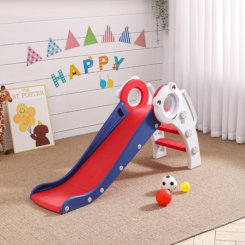 Kidkid Blue and Red Foldable Plastic Slide for Kids