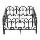 Garden Sanctuary 6pcs Outdoor Picket Fence Decorative Garden Border Edging